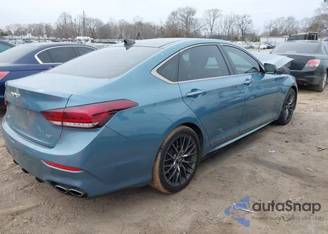 2018 Genesis G80 3.3T Sport из США, поврежденный, VIN KMHGN4JB6JU222877